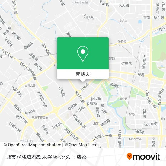 城市客栈成都欢乐谷店-会议厅地图