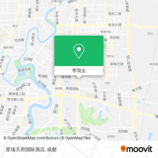 星瑞天府国际酒店地图
