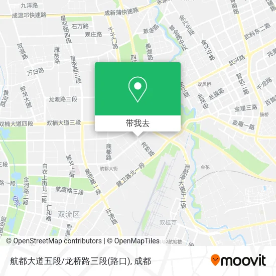 航都大道五段/龙桥路三段(路口)地图