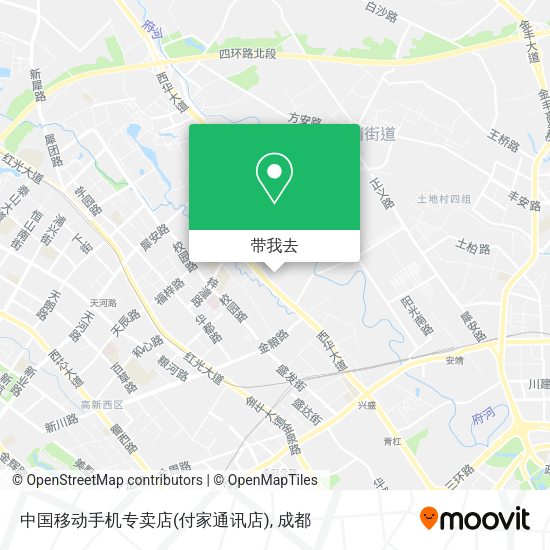 中国移动手机专卖店(付家通讯店)地图