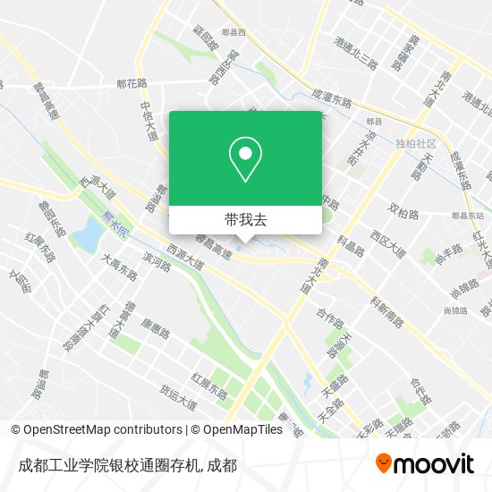 成都工业学院银校通圈存机地图