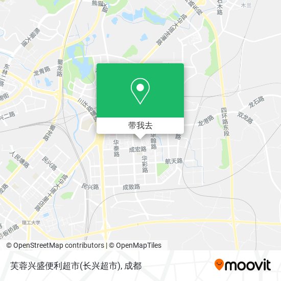 芙蓉兴盛便利超市(长兴超市)地图