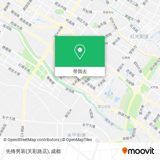 先锋男装(天彩路店)地图