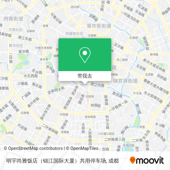 明宇尚雅饭店（锦江国际大厦）共用停车场地图