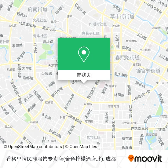 香格里拉民族服饰专卖店(金色柠檬酒店北)地图
