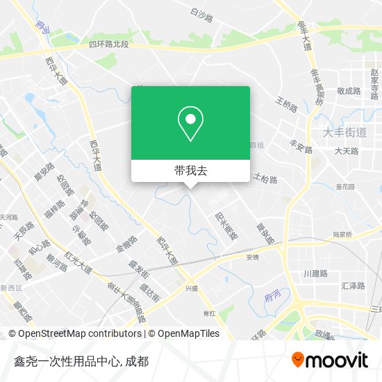 鑫尧一次性用品中心地图