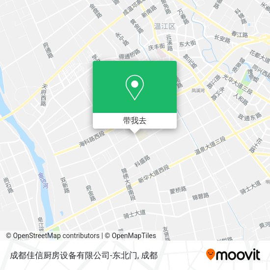 成都佳信厨房设备有限公司-东北门地图