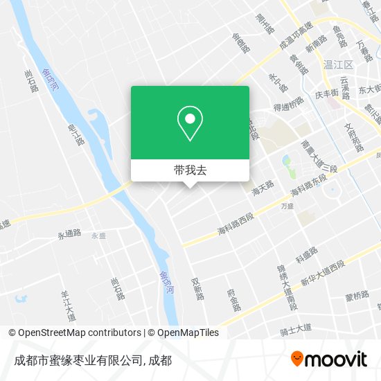 成都市蜜缘枣业有限公司地图