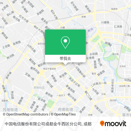 中国电信服份有限公司成都金牛西区分公司地图