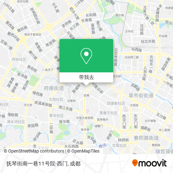 抚琴街南一巷11号院-西门地图