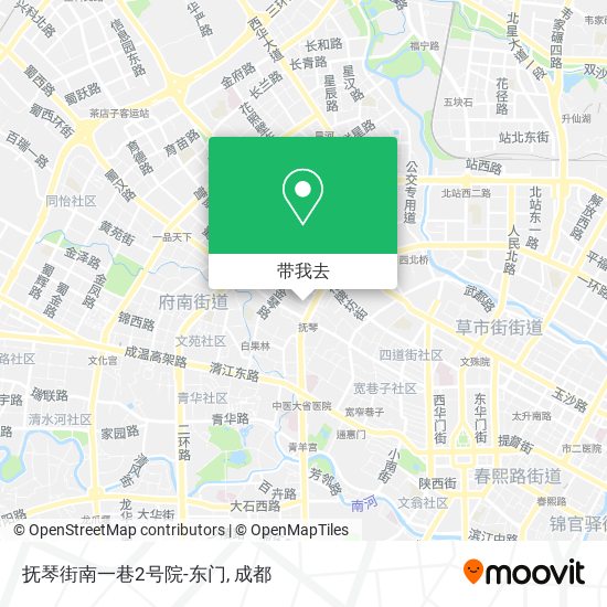 抚琴街南一巷2号院-东门地图