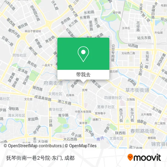 抚琴街南一巷2号院-东门地图