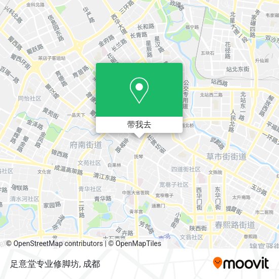 足意堂专业修脚坊地图