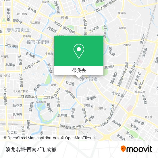 澳龙名城-西南2门地图