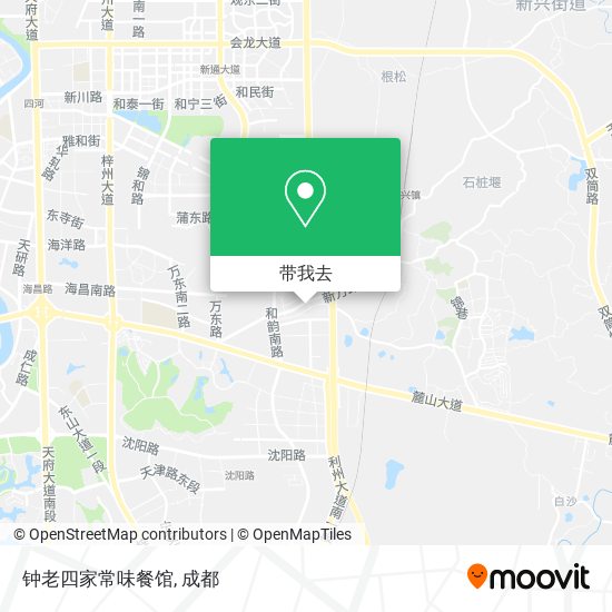 钟老四家常味餐馆地图