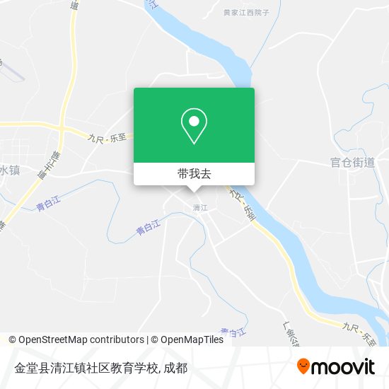 金堂县清江镇社区教育学校地图