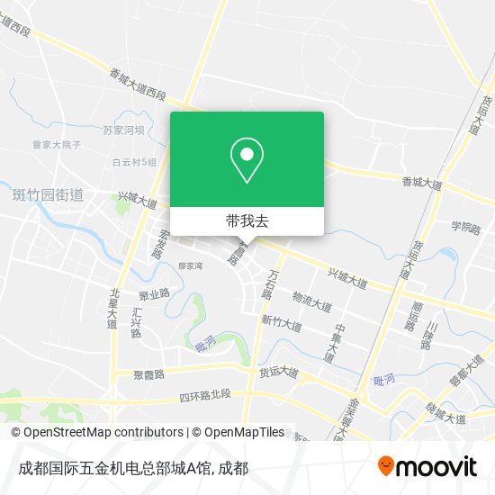 成都国际五金机电总部城A馆地图