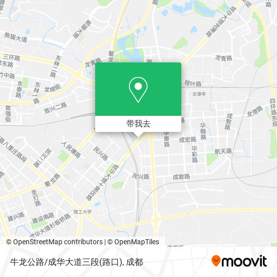 牛龙公路/成华大道三段(路口)地图