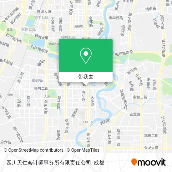四川天仁会计师事务所有限责任公司地图