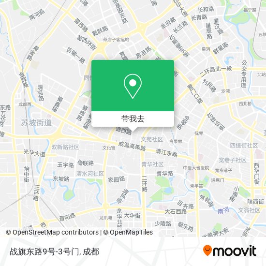 战旗东路9号-3号门地图