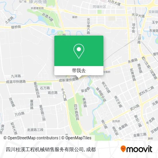 四川桂溪工程机械销售服务有限公司地图