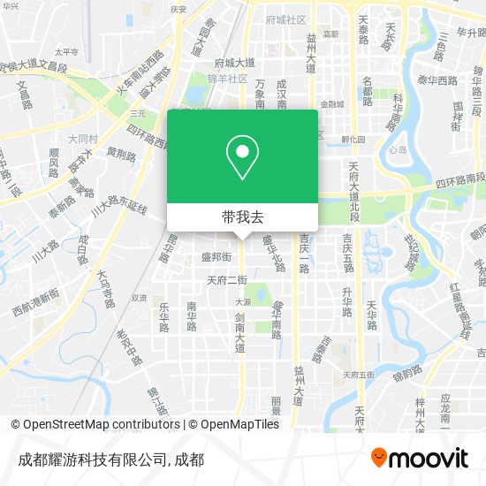 成都耀游科技有限公司地图