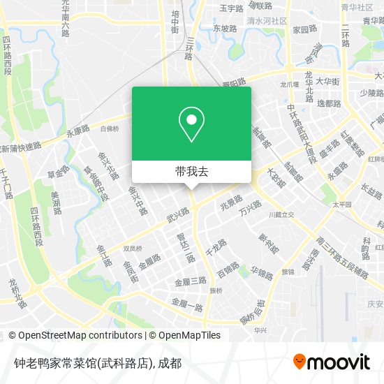 钟老鸭家常菜馆(武科路店)地图