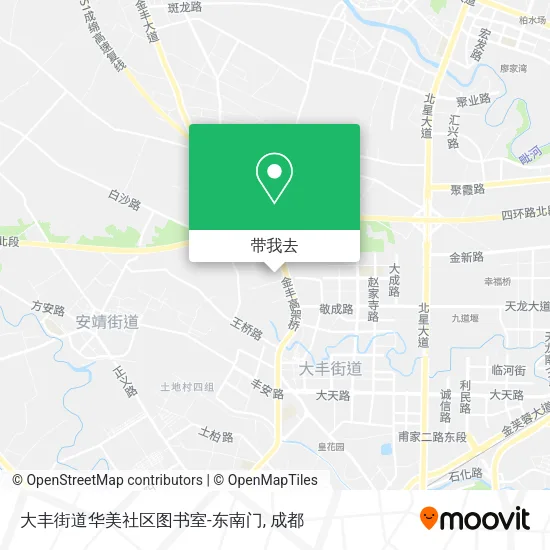 大丰街道华美社区图书室-东南门地图