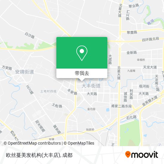 欧丝蔓美发机构(大丰店)地图