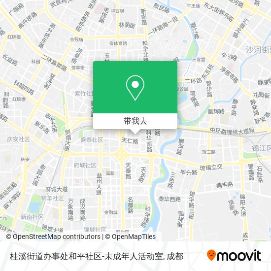 桂溪街道办事处和平社区-未成年人活动室地图