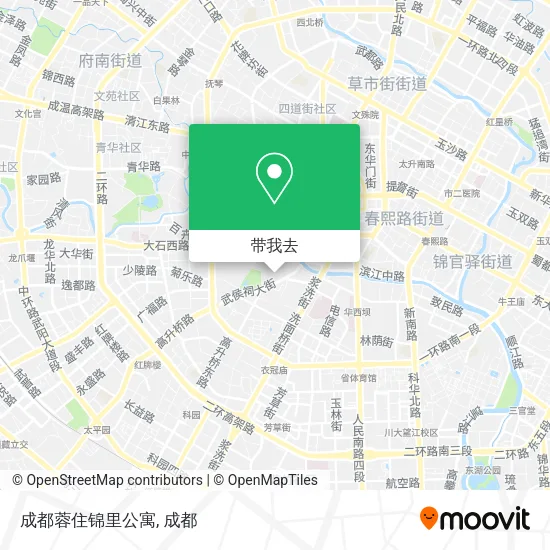 成都蓉住锦里公寓地图
