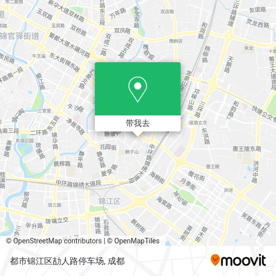 都市锦江区劼人路停车场地图