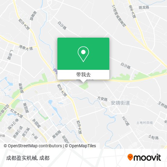 成都盈实机械地图
