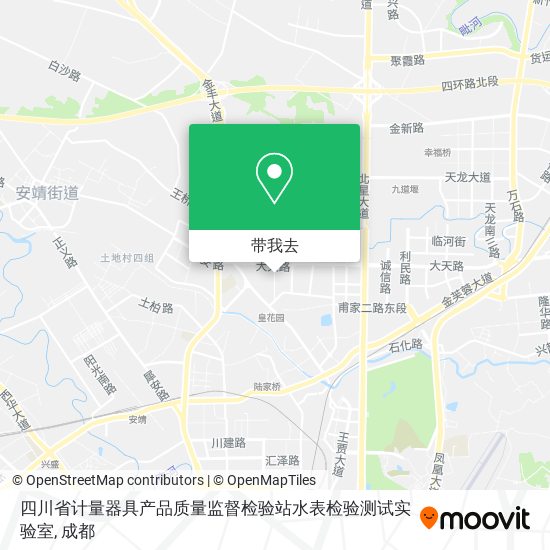 四川省计量器具产品质量监督检验站水表检验测试实验室地图