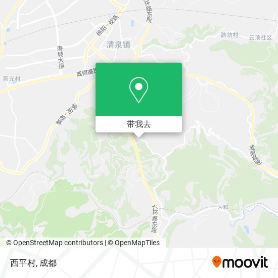 西平村地图