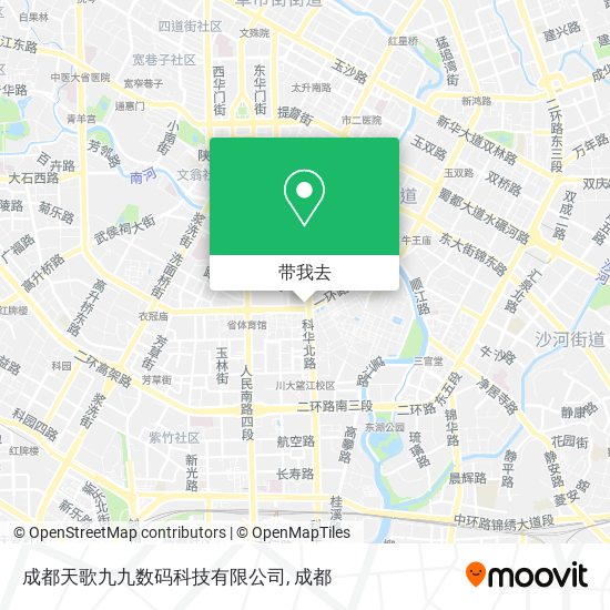 成都天歌九九数码科技有限公司地图