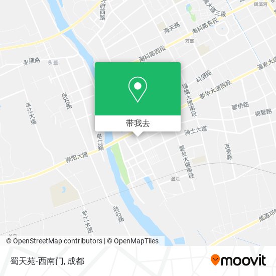 蜀天苑-西南门地图