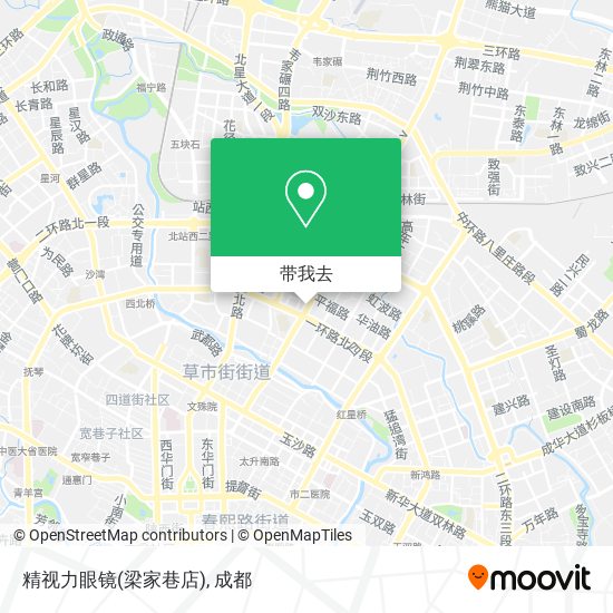 精视力眼镜(梁家巷店)地图