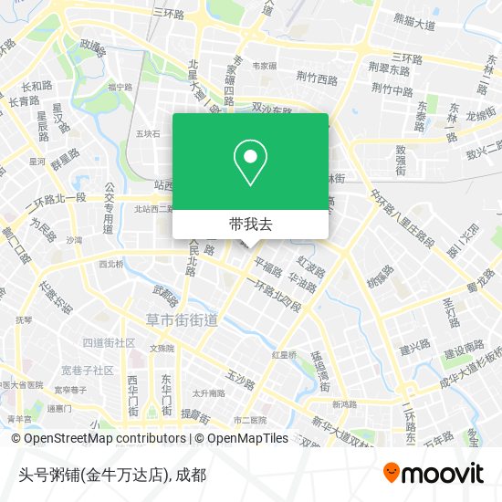 头号粥铺(金牛万达店)地图