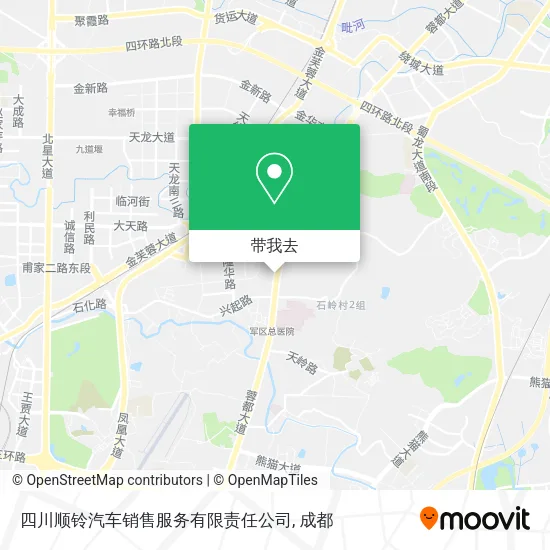 四川顺铃汽车销售服务有限责任公司地图
