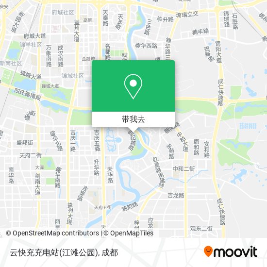 云快充充电站(江滩公园)地图
