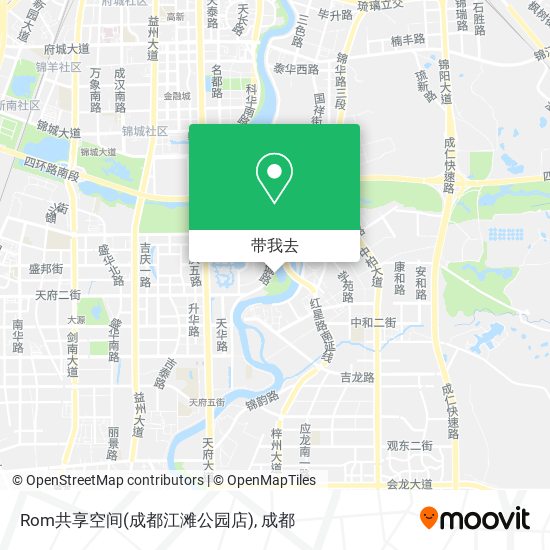Rom共享空间(成都江滩公园店)地图