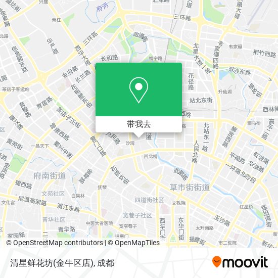 清星鲜花坊(金牛区店)地图