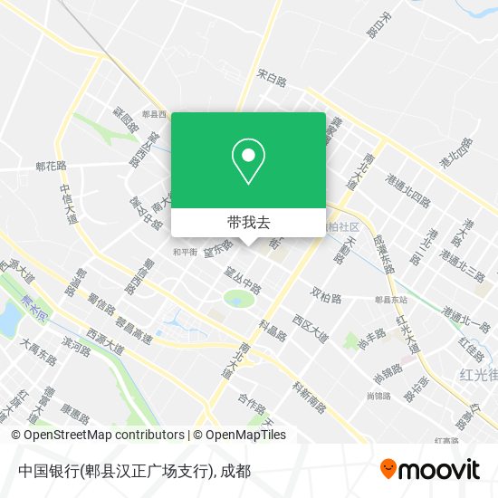 中国银行(郫县汉正广场支行)地图