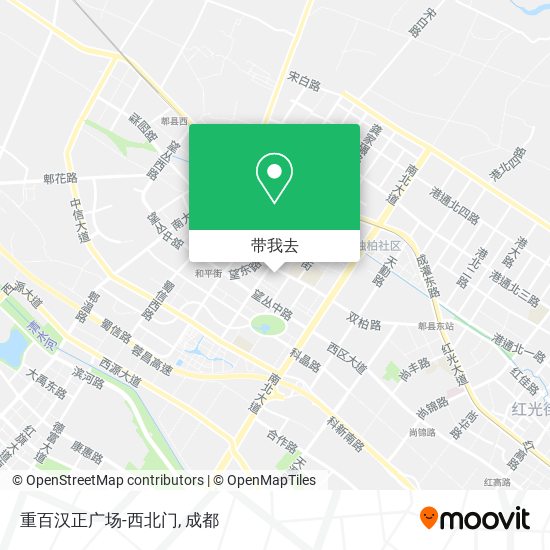 重百汉正广场-西北门地图