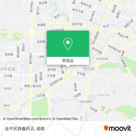 金牛区静鑫药店地图