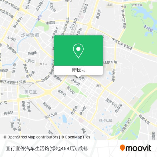 宜行宜停汽车生活馆(绿地468店)地图