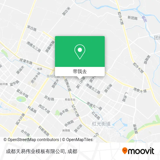 成都天易伟业模板有限公司地图