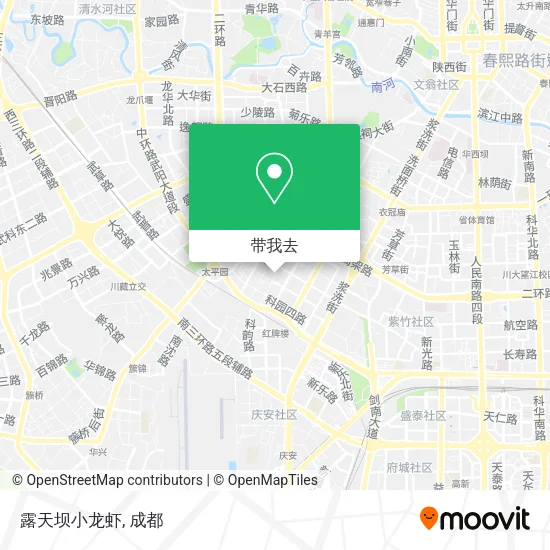 露天坝小龙虾地图