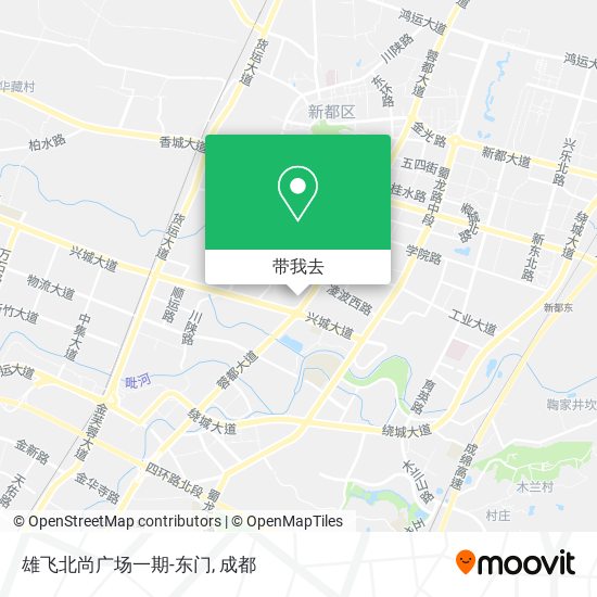 雄飞北尚广场一期-东门地图